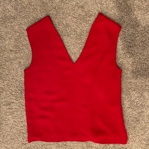 MNG by Mango V Neck Silky Blouse